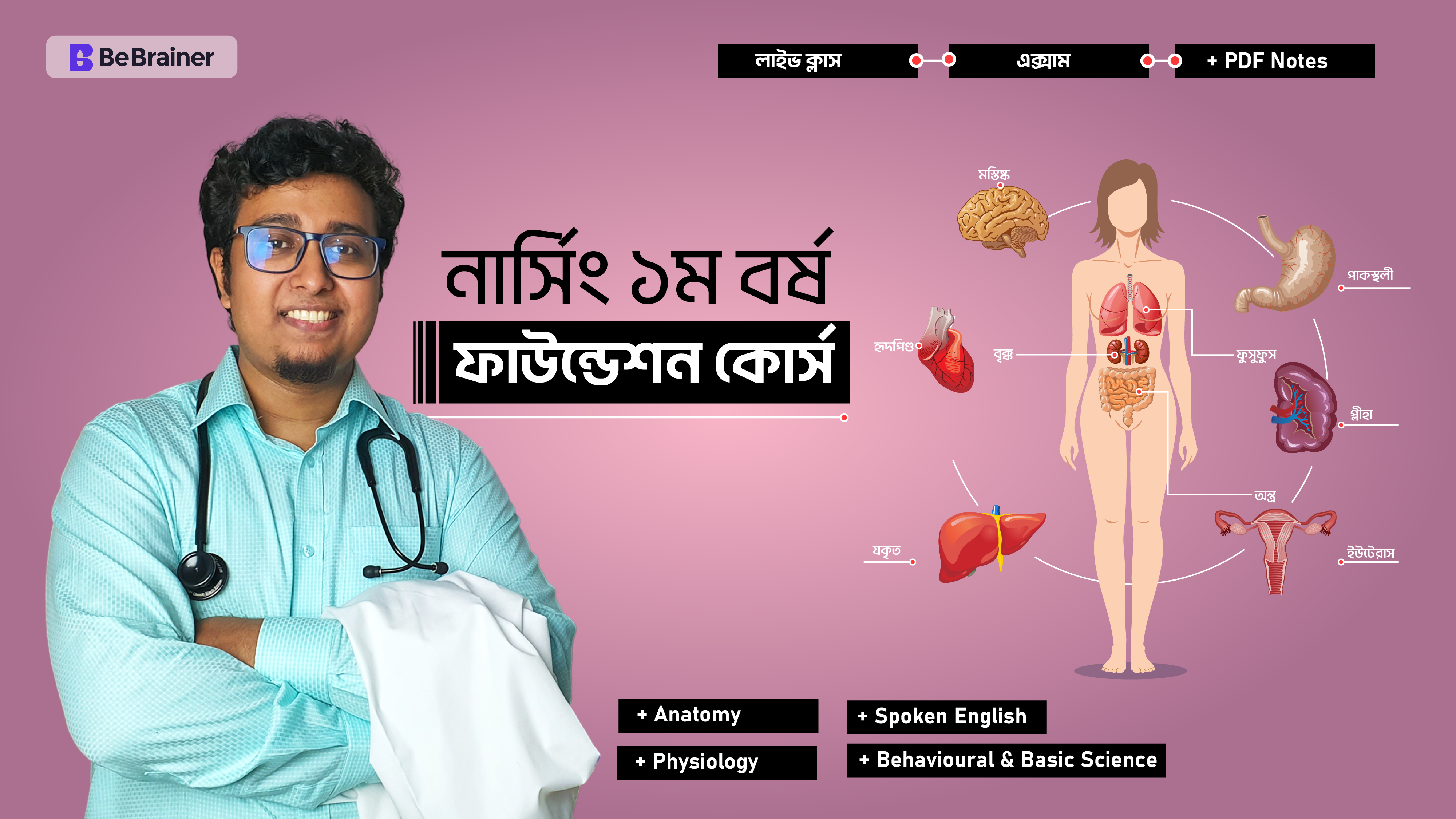 বিব্রেইনার নার্সিং ১ম বর্ষ ফাউন্ডেশন কোর্স PDFs